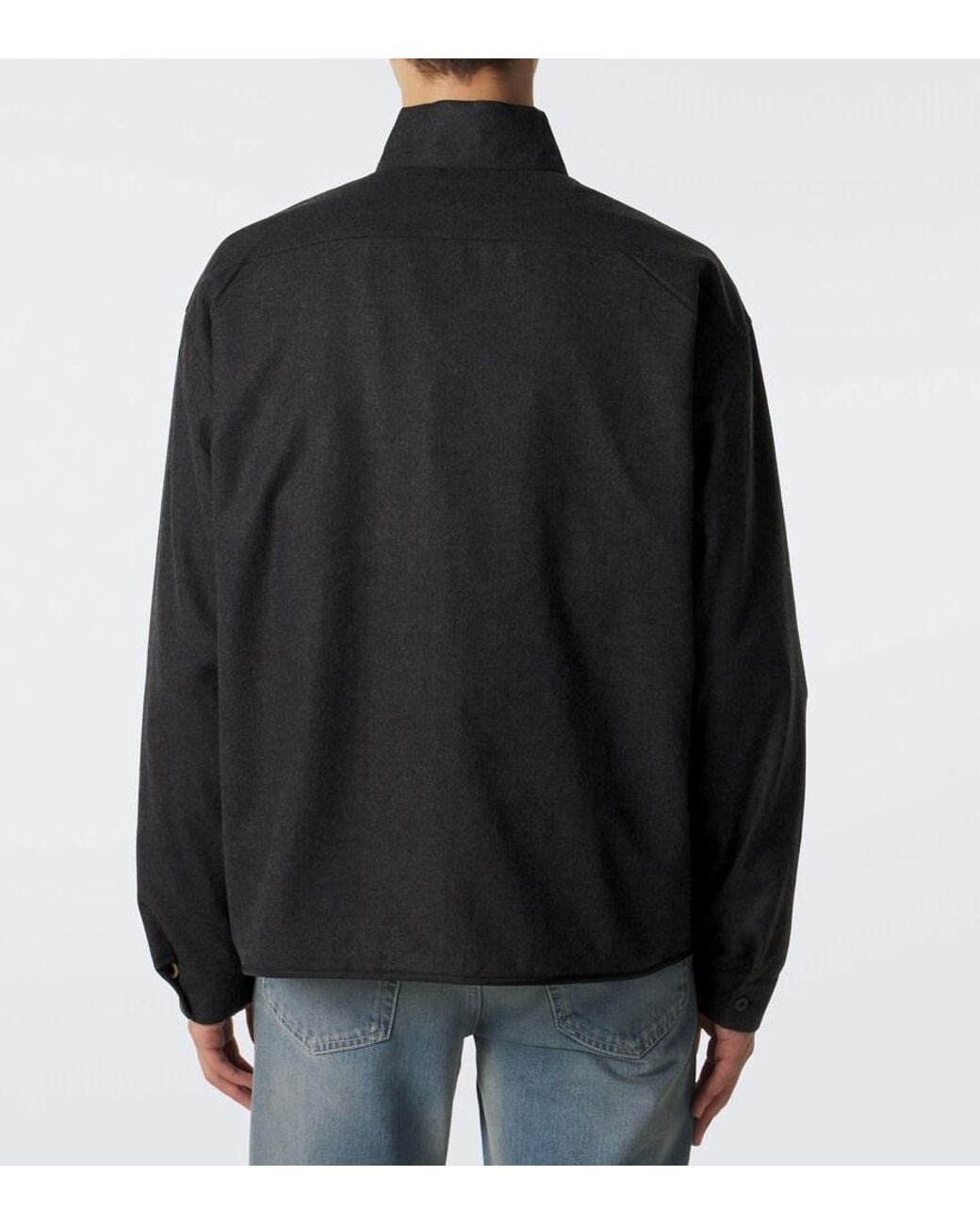 Prada Black Virgin Wool Jacket for men