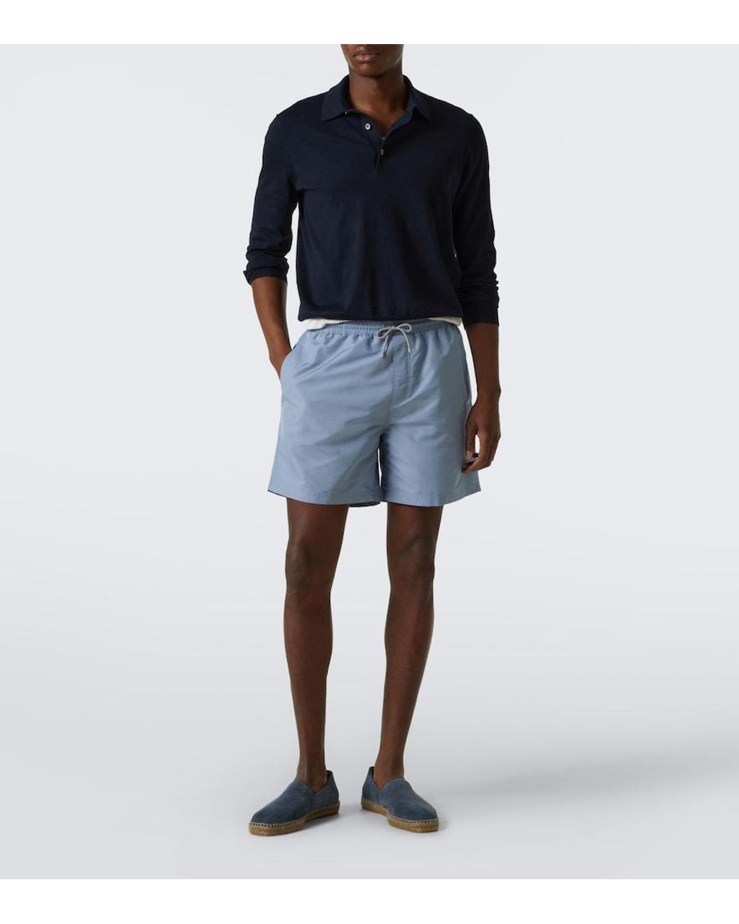 Tom Ford Blue Barnes Suede Espadrilles for men