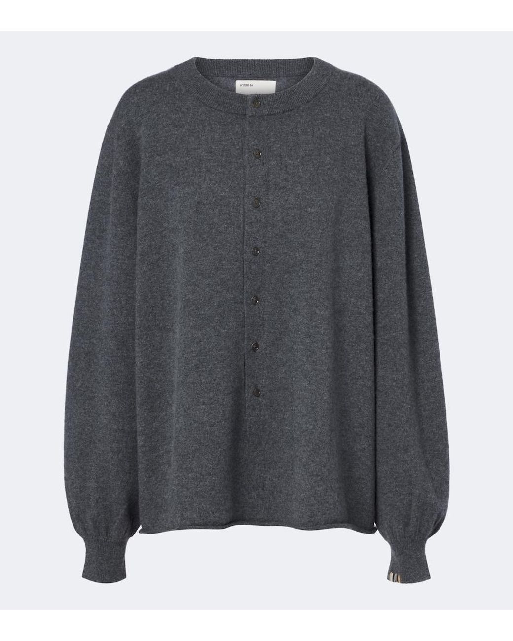 Extreme Cashmere Gray N°280 Bi Cashmere-Blend Sweater