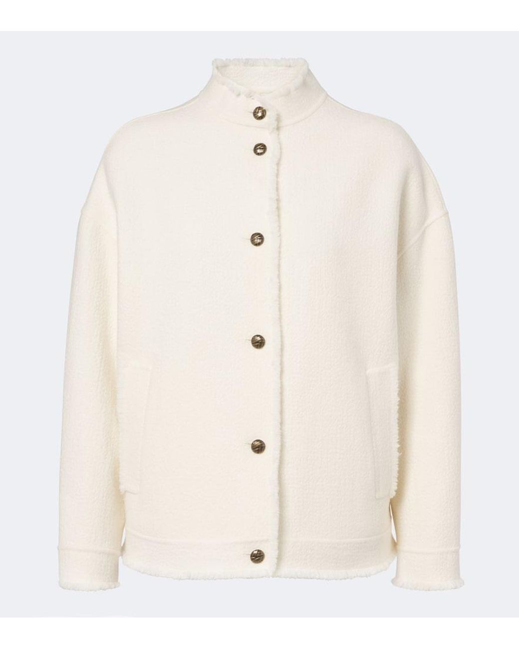 Max Mara Natural Virgin Wool Jacket