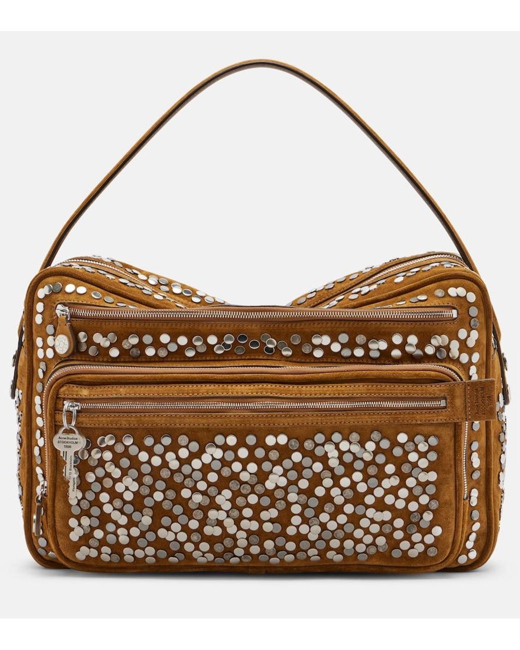 Acne Brown Camero Camera Suede Shoulder Bag