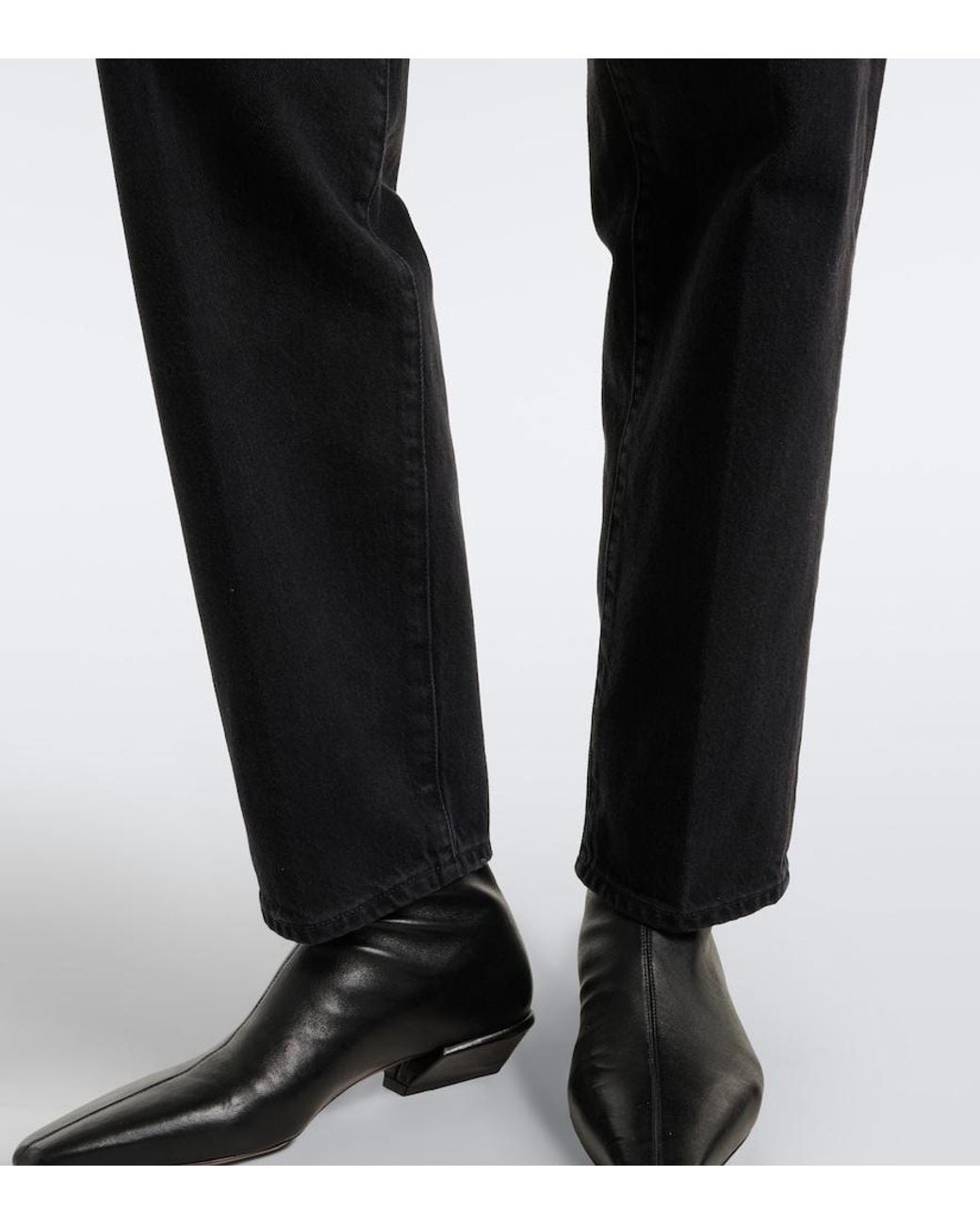 Agolde Black '80S Straight Jeans