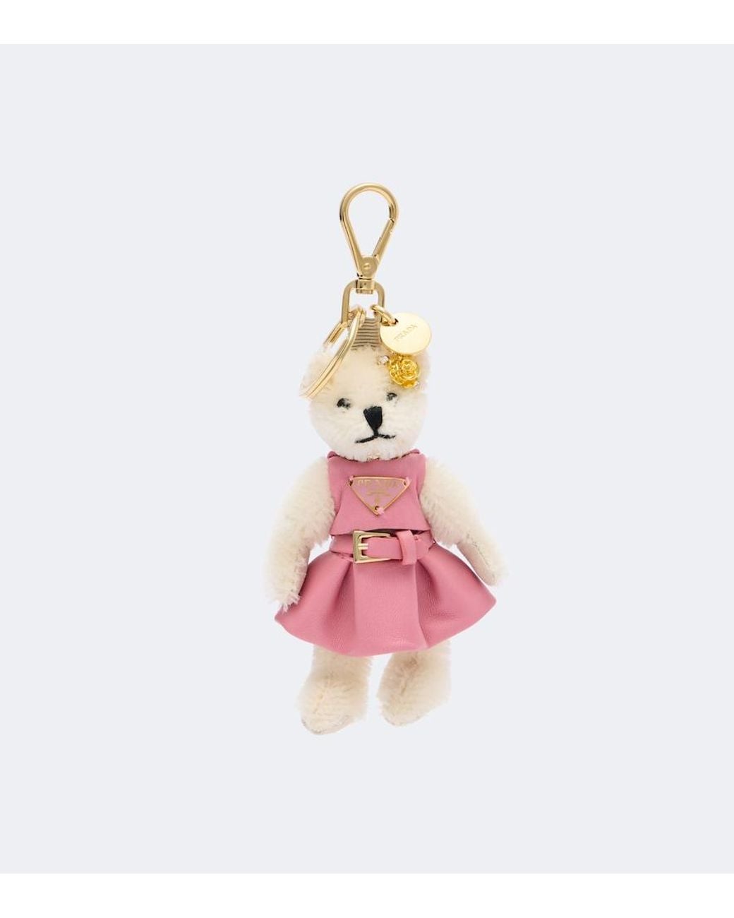Prada Pink Teddy Bag Charm