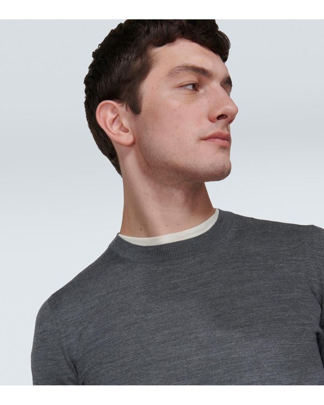 Tom Ford Blue Wool Sweater for men