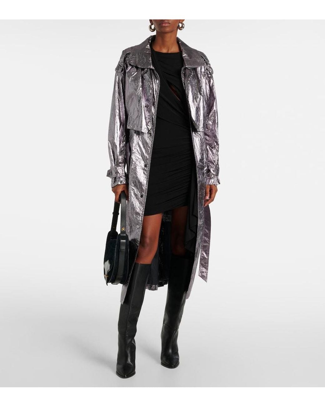 Isabel Marant Gray Lsikagd Trench Coat