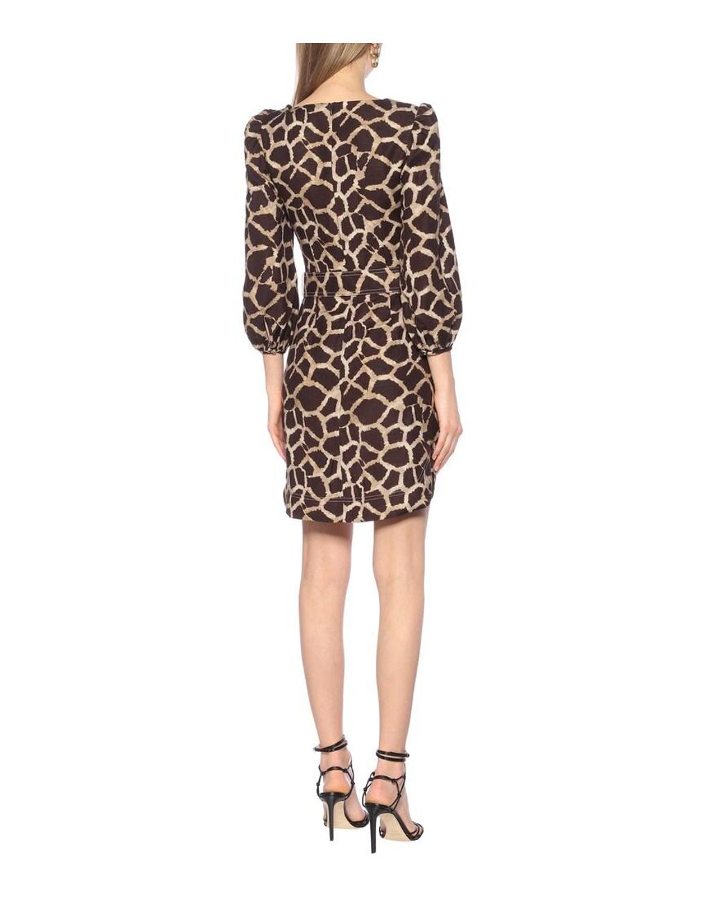 Rebecca Vallance Multicolor Acacia Linen-Blend Minidress