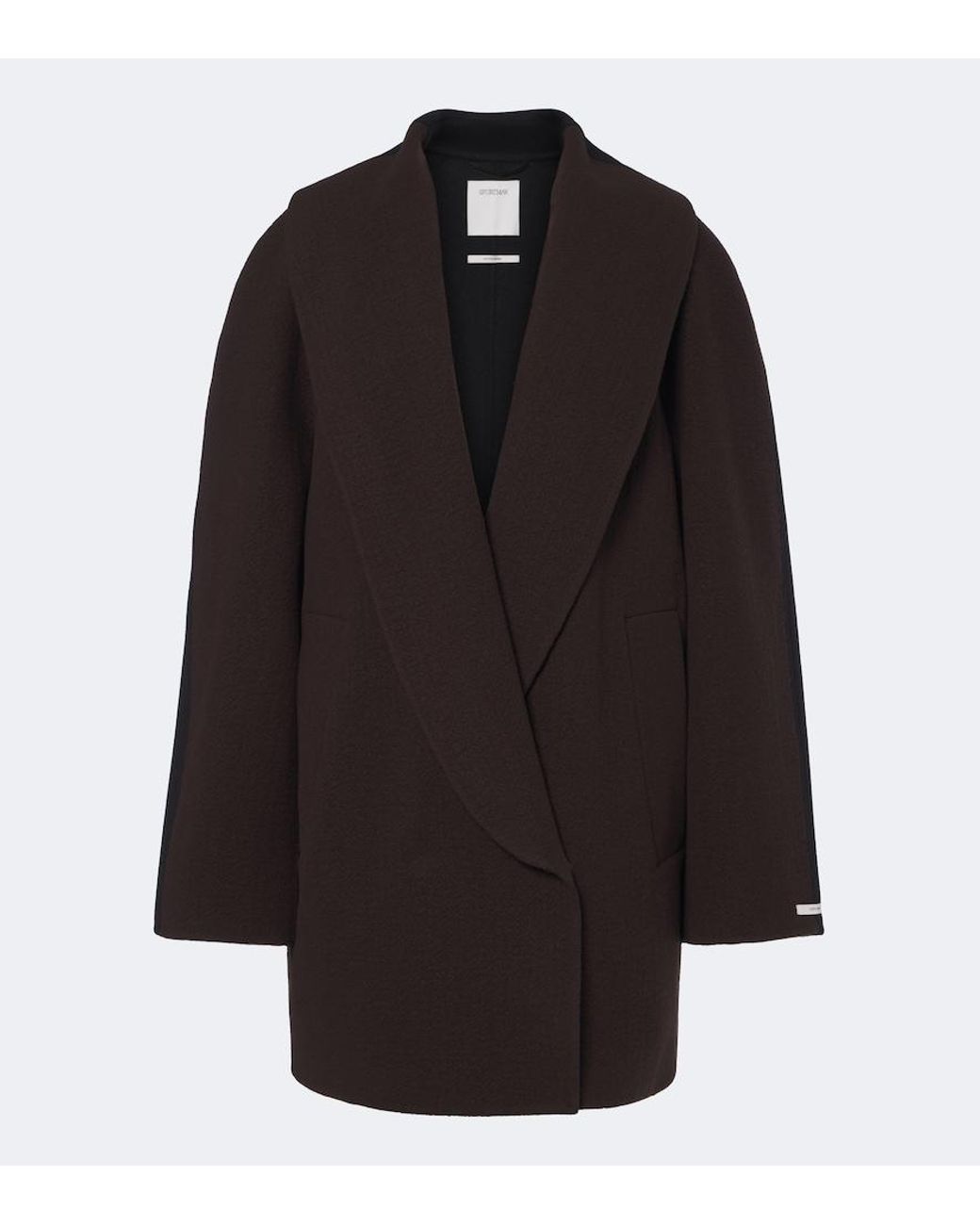 Sportmax Black Wool And Cashmere Coat