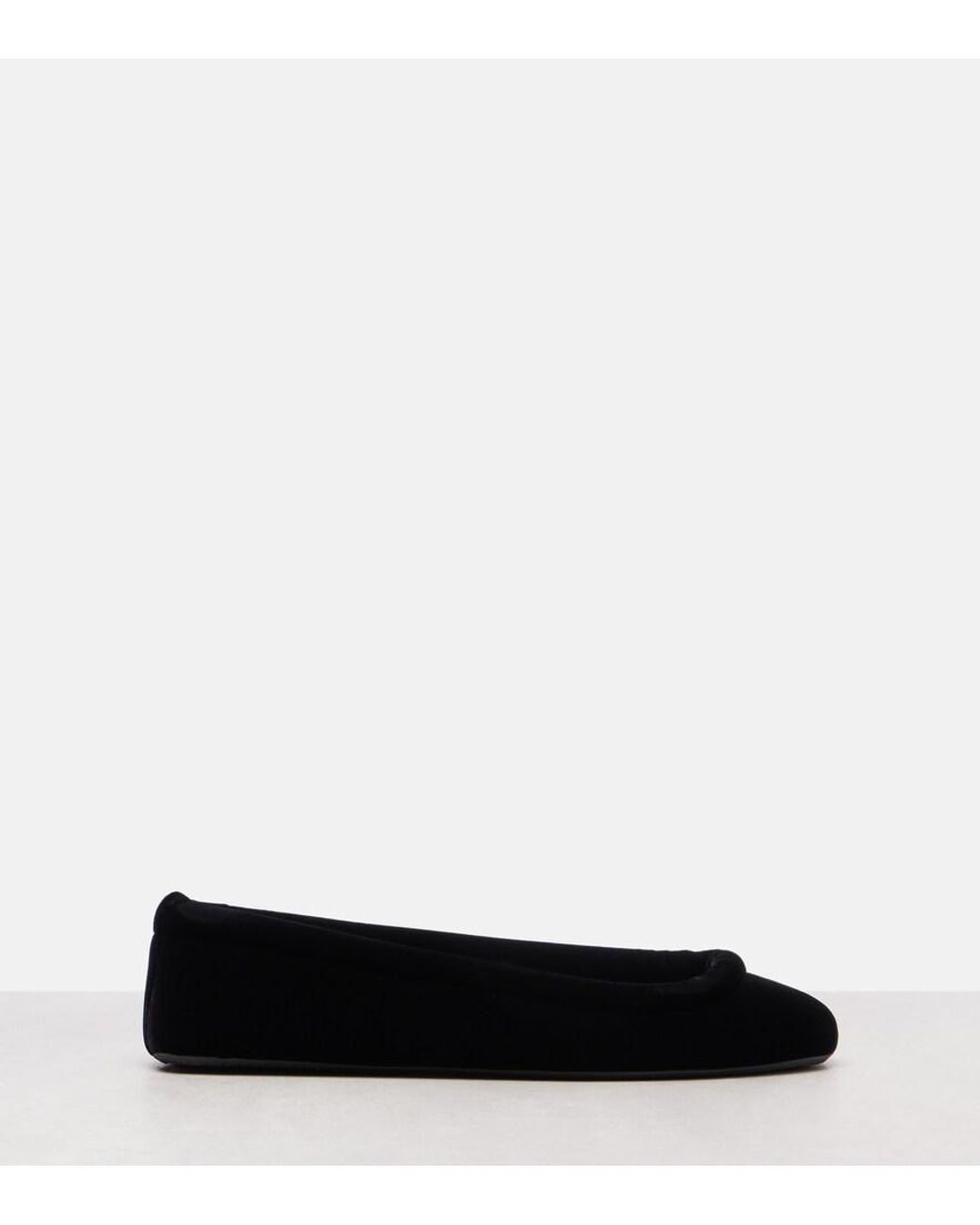 Alaïa Black Velvet Ballet Flats