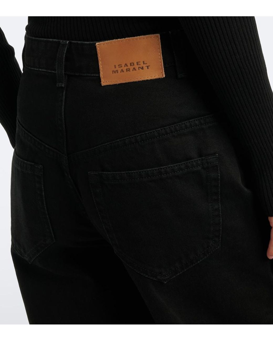 Isabel Marant Black Lemony Wide-Leg Jeans