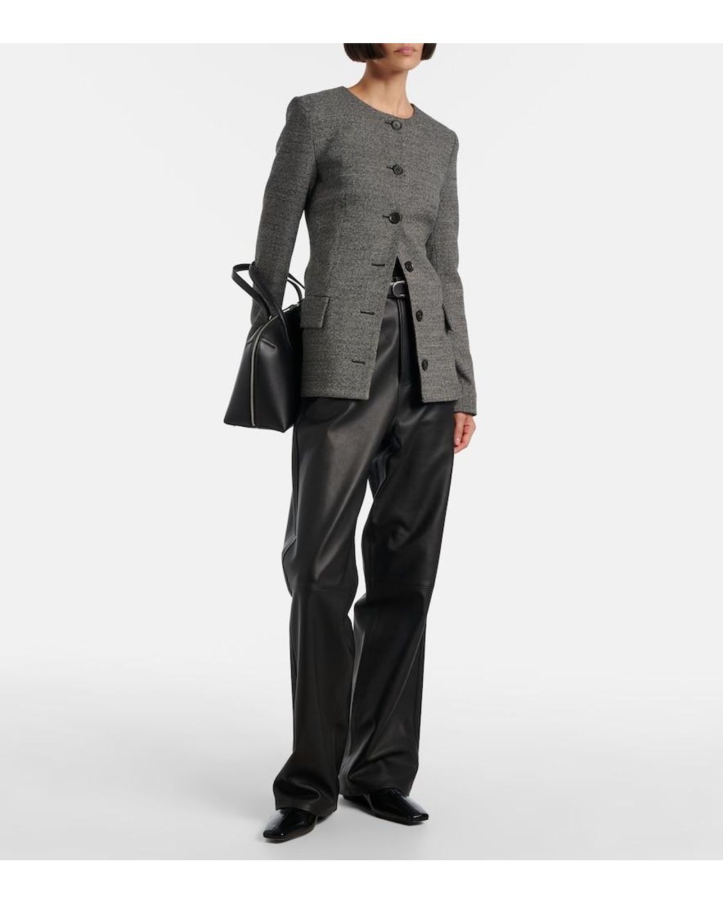 Proenza Schouler Gray Annemarie Wool Jacket