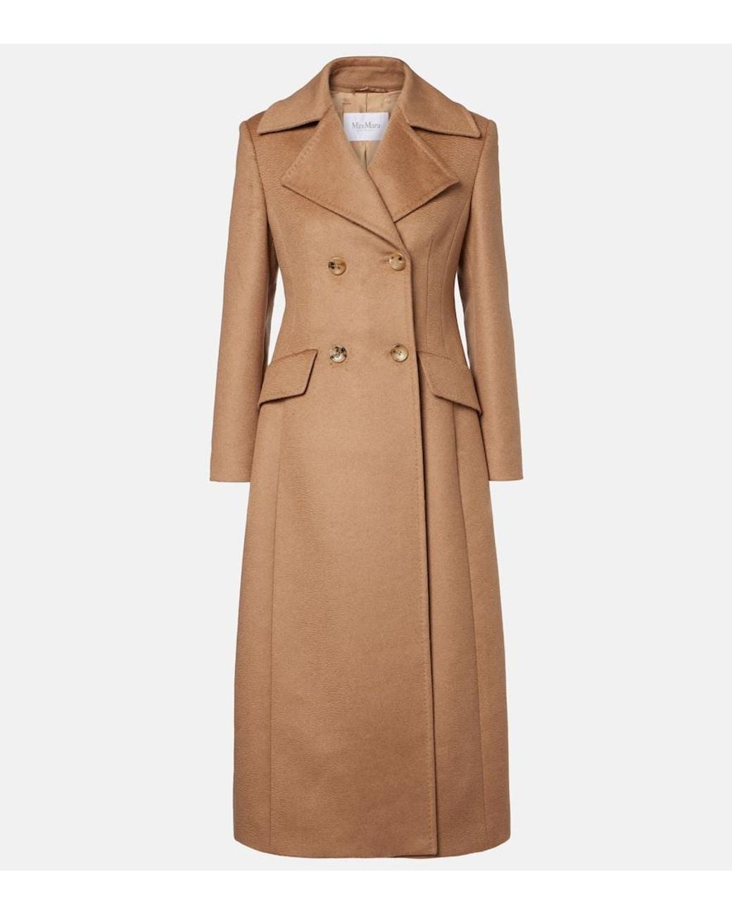 Max Mara Natural Lepanto Camel Hair Coat