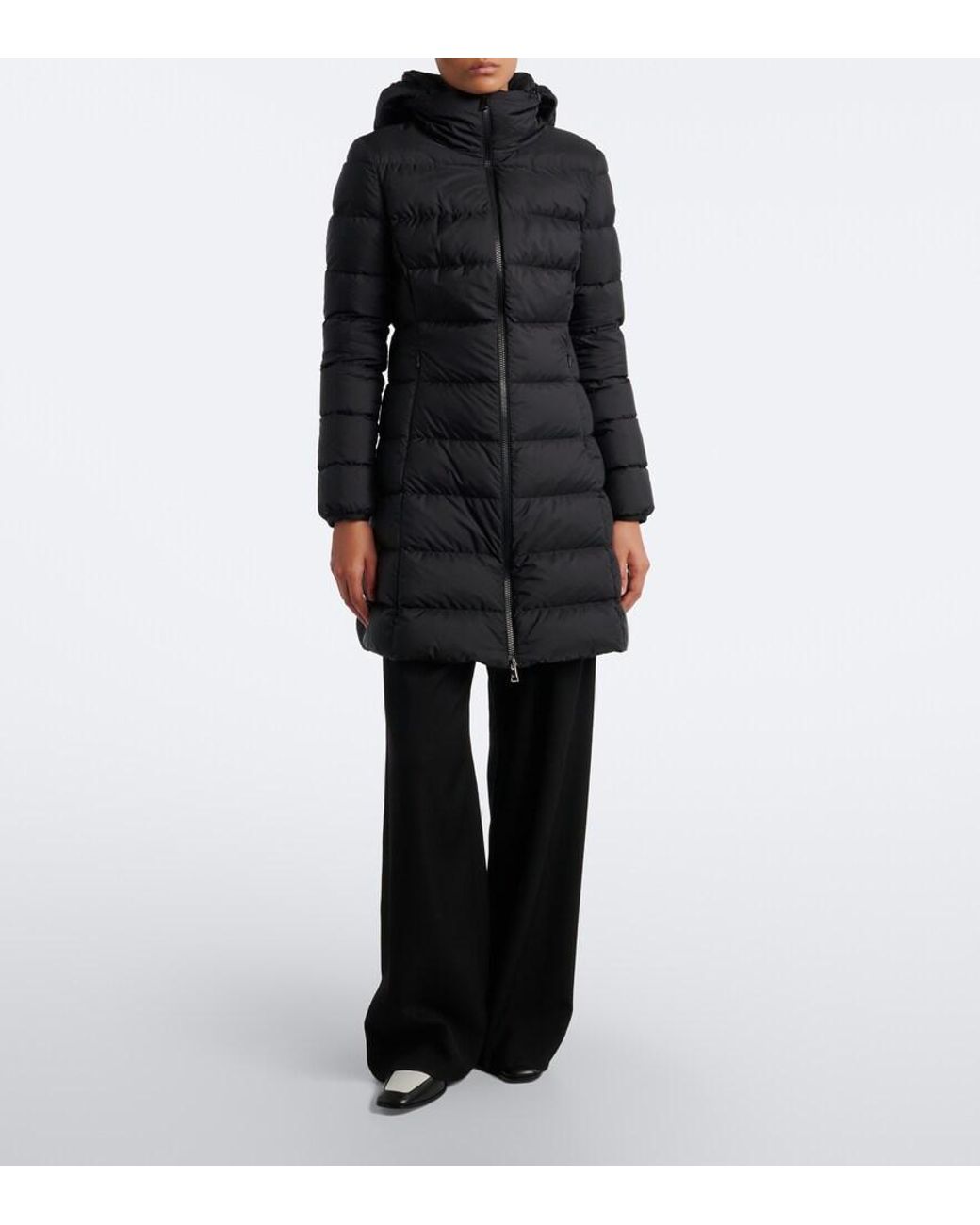 Moncler Black Technical Down Coat