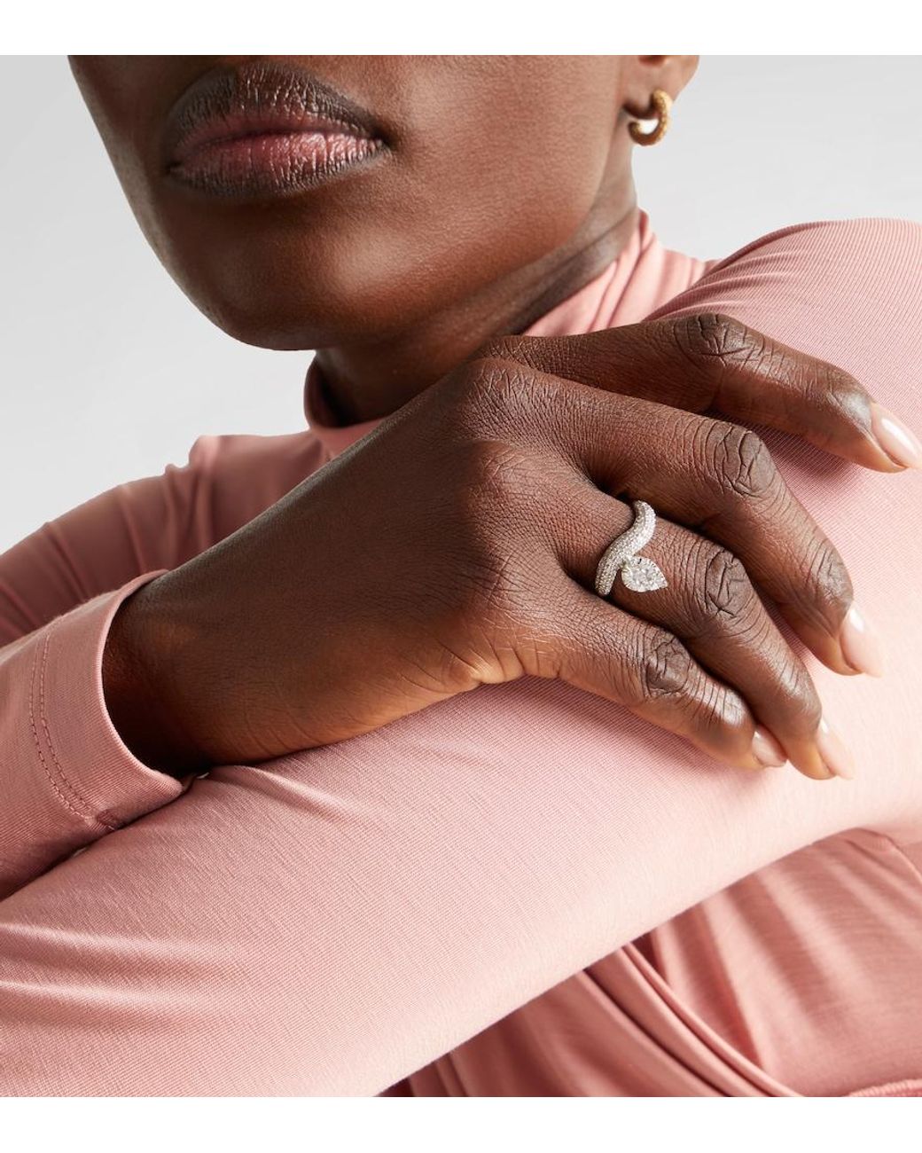 PERSÉE White Wave Alliance 18Kt Ring With Diamonds