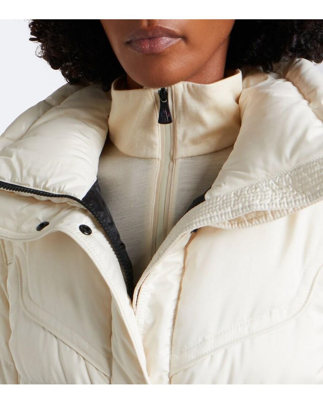 Moncler Natural Karshi Belted Ski Jacket