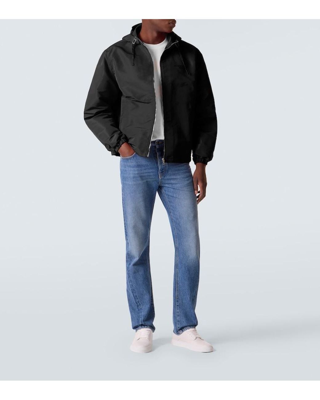 Givenchy Blue Hooded Jacket for men