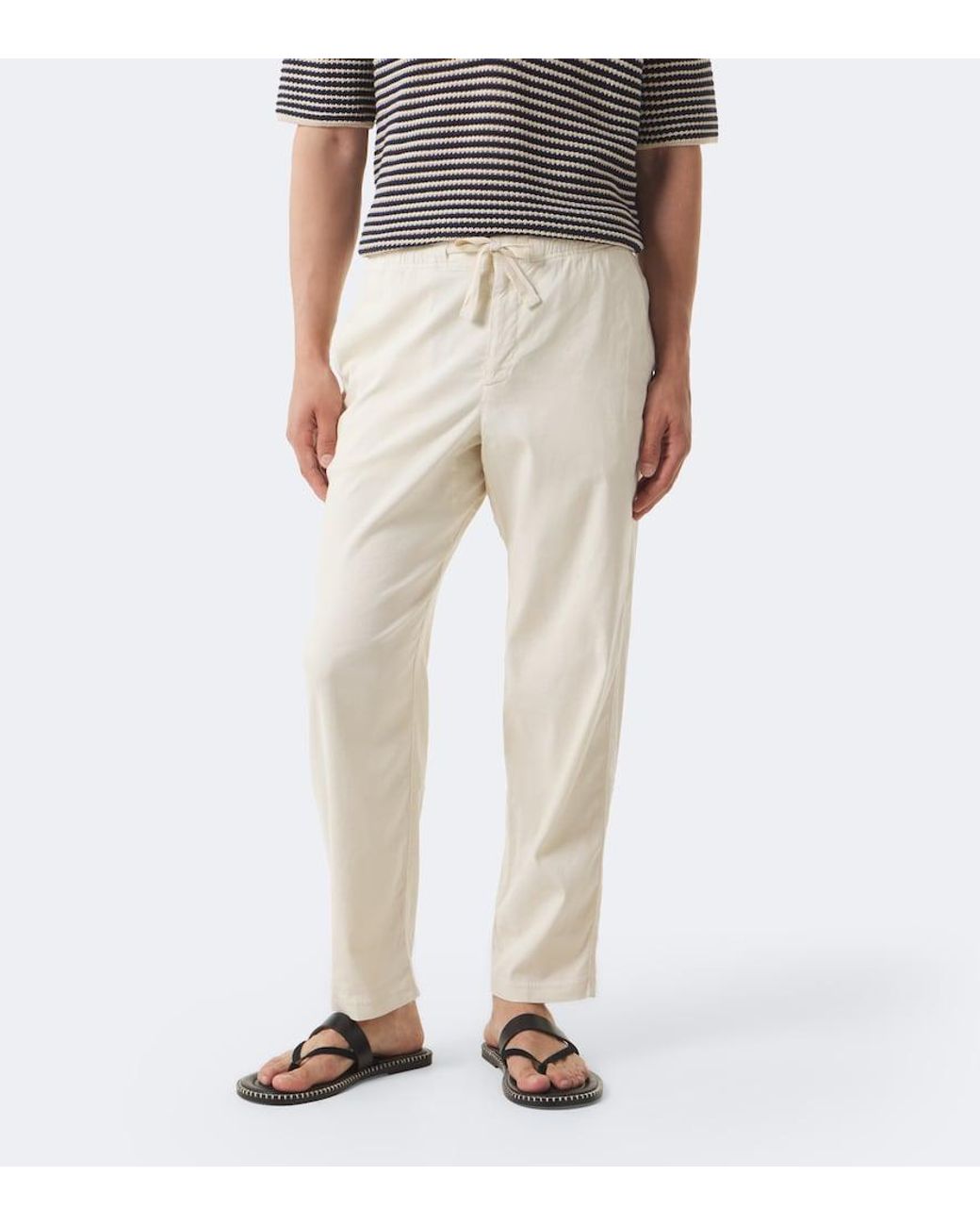 Orlebar Brown Natural Alex Linen-Blend Pants for men