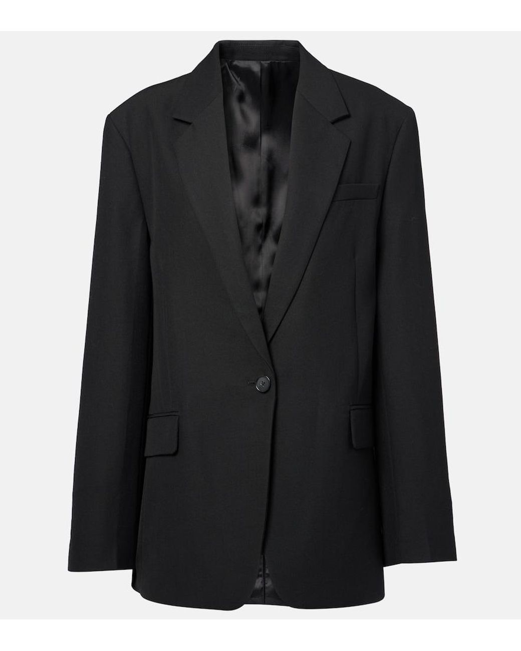 Totême Black Single-Breasted Blazer