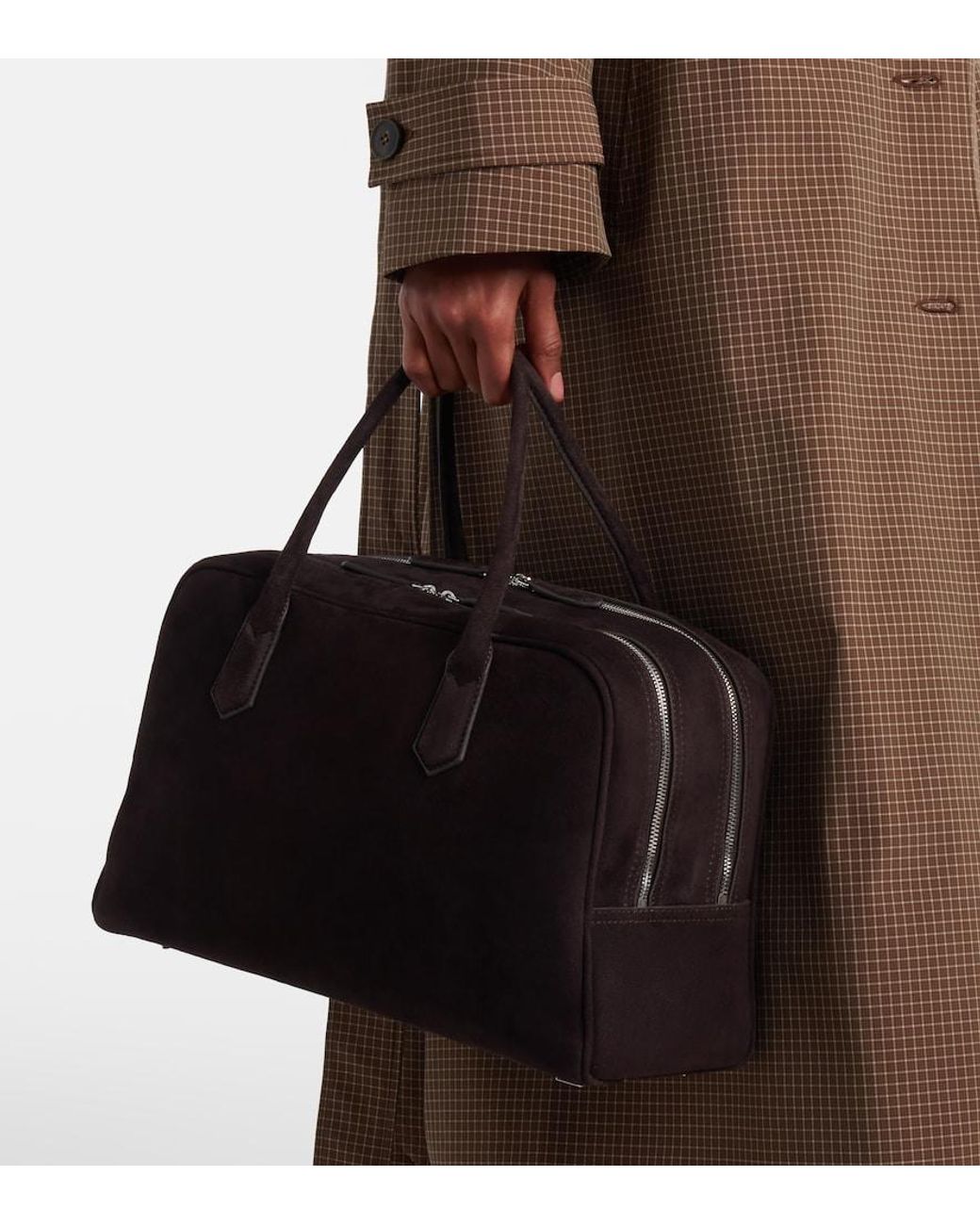 A.Emery Black Talbot Large Suede Tote Bag