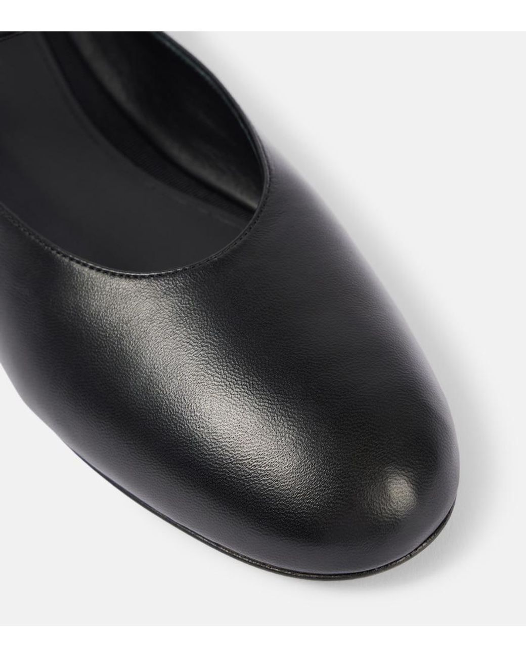 Co. Black Leather Ballet Flats