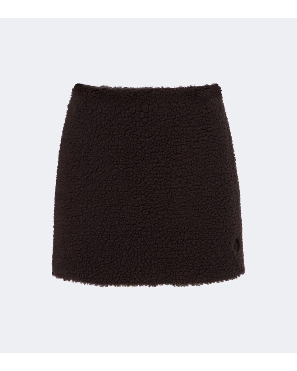 Moncler Black Teddy Miniskirt