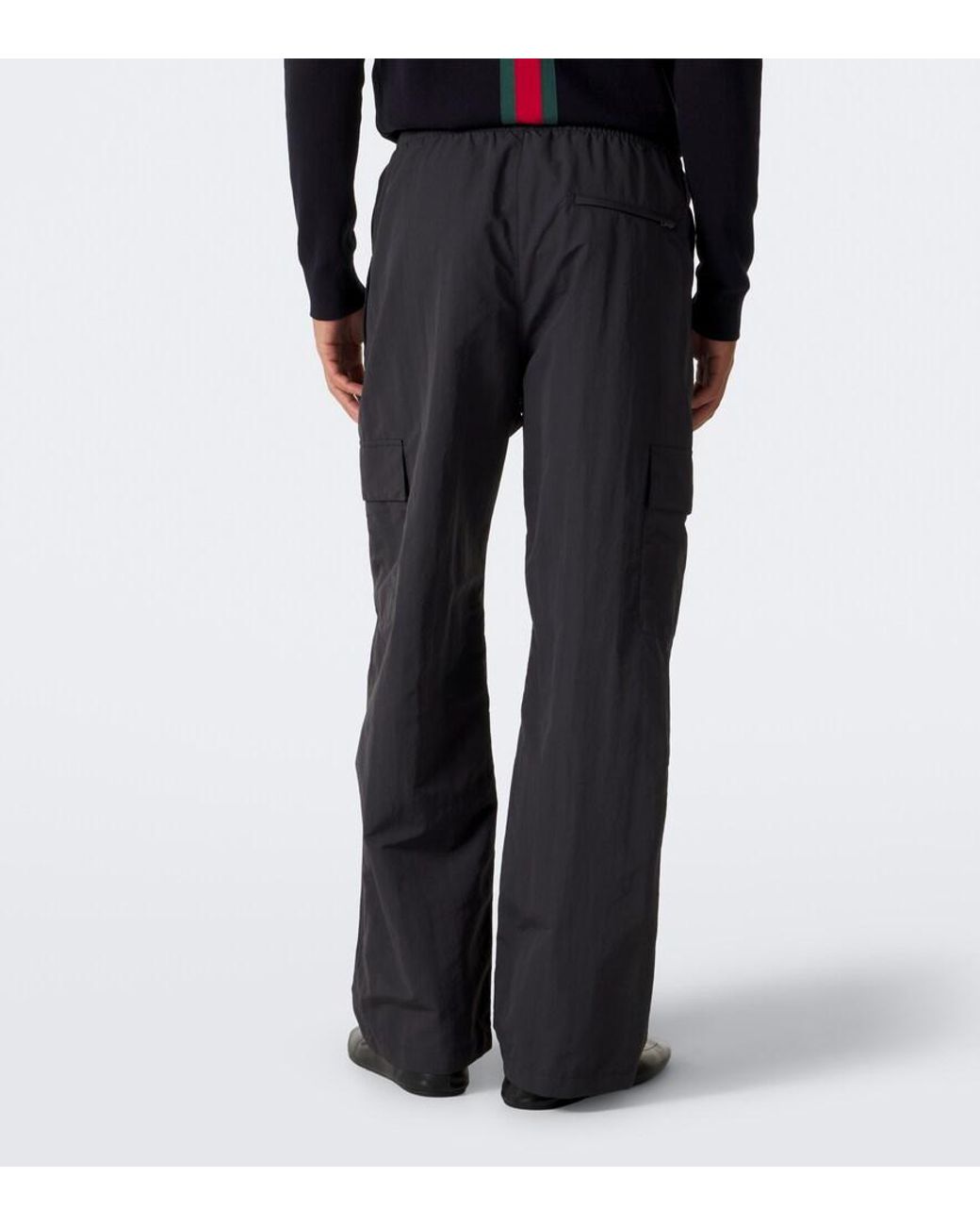 Gucci Blue Faille Cargo Pants for men