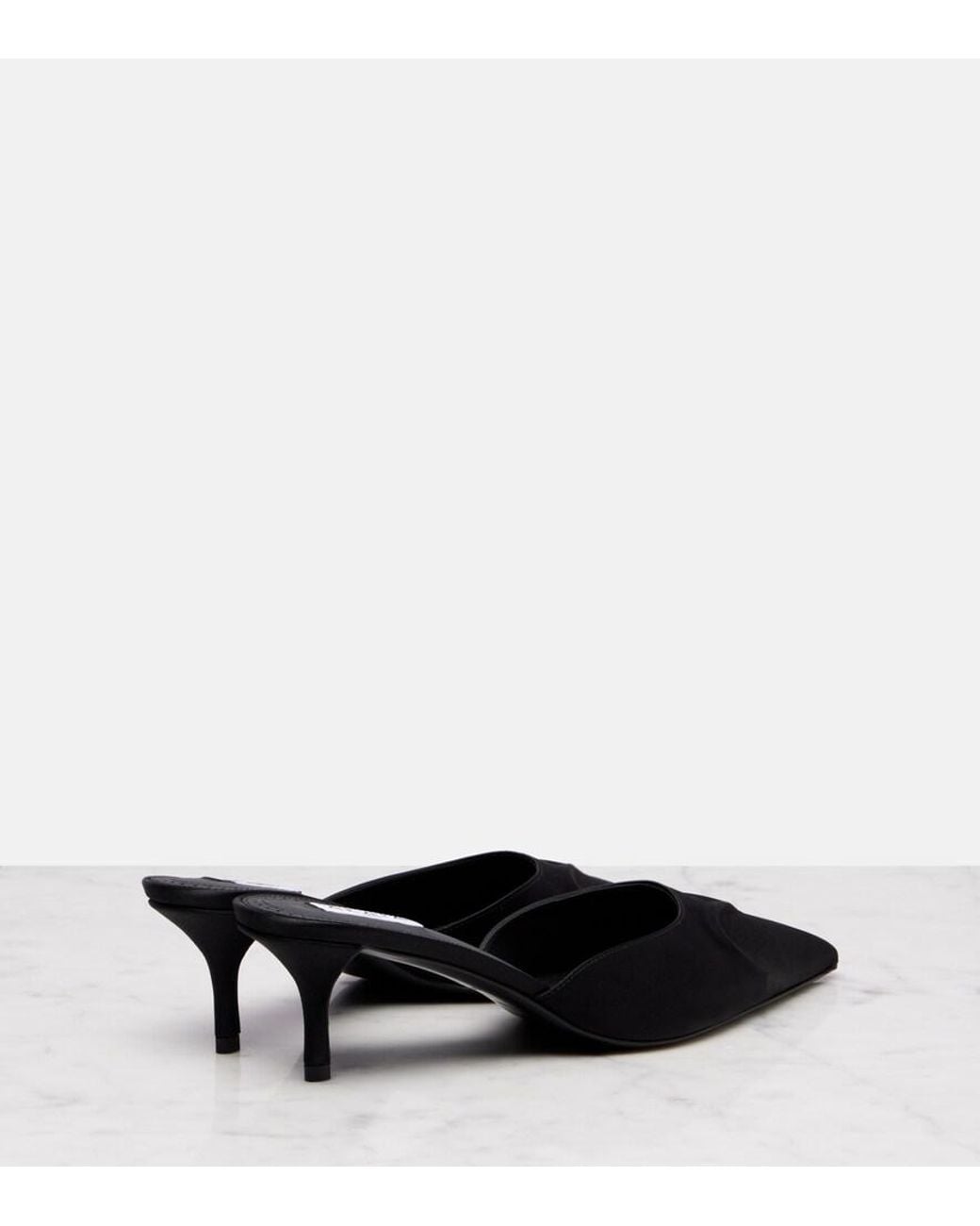 Alaïa Blue Le Cour 3D 55 Satin Mules