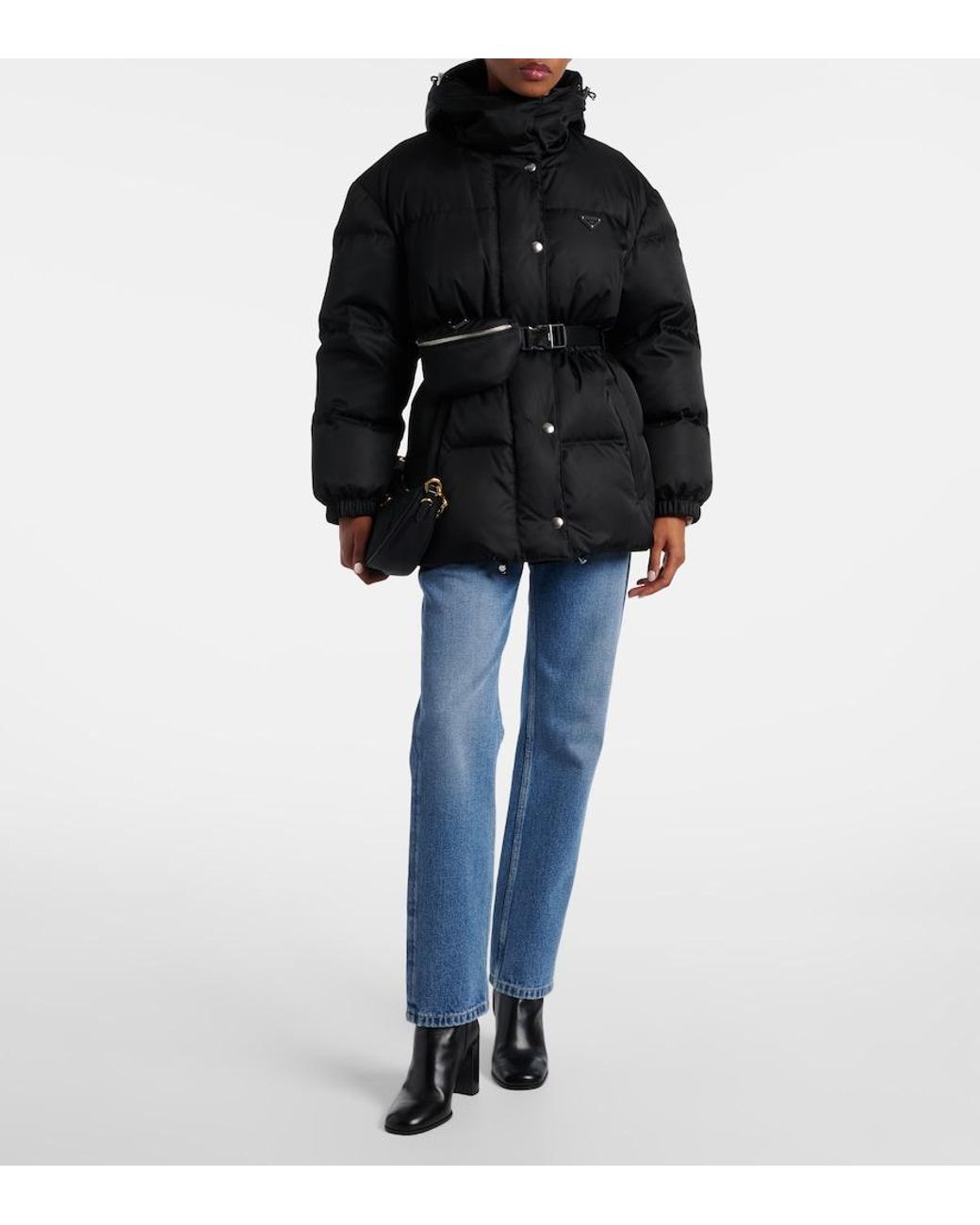 Prada Black Re-Nylon Down Jacket