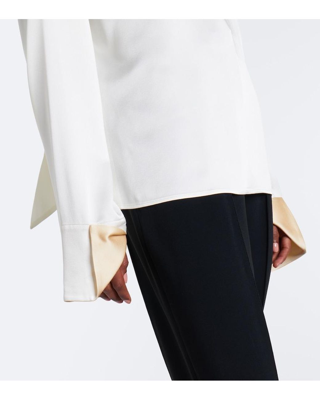 Stella McCartney White Satin Top