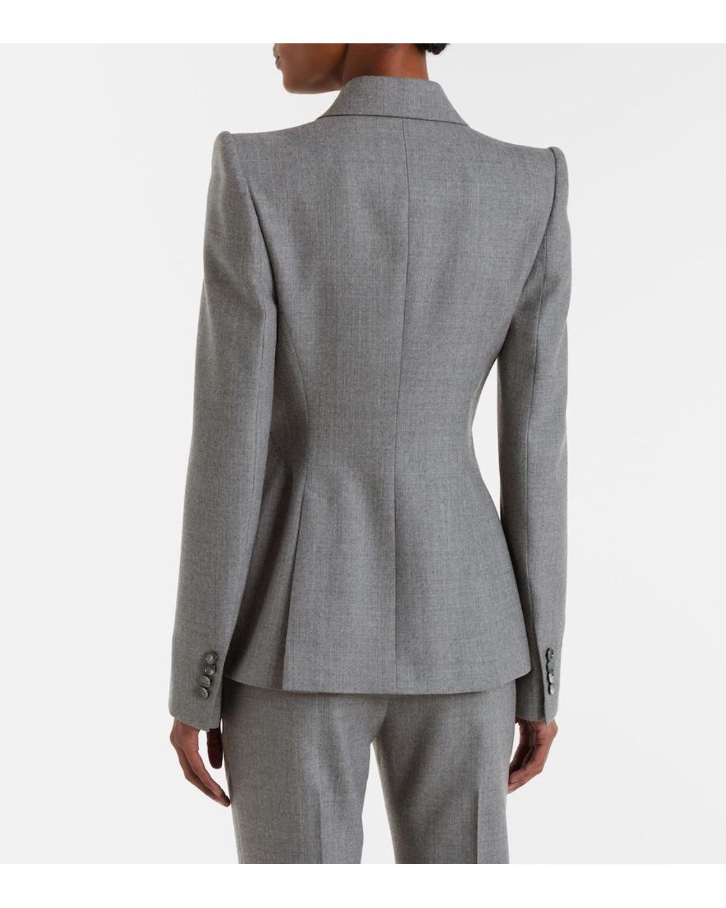 McQueen Gray Wool Blazer