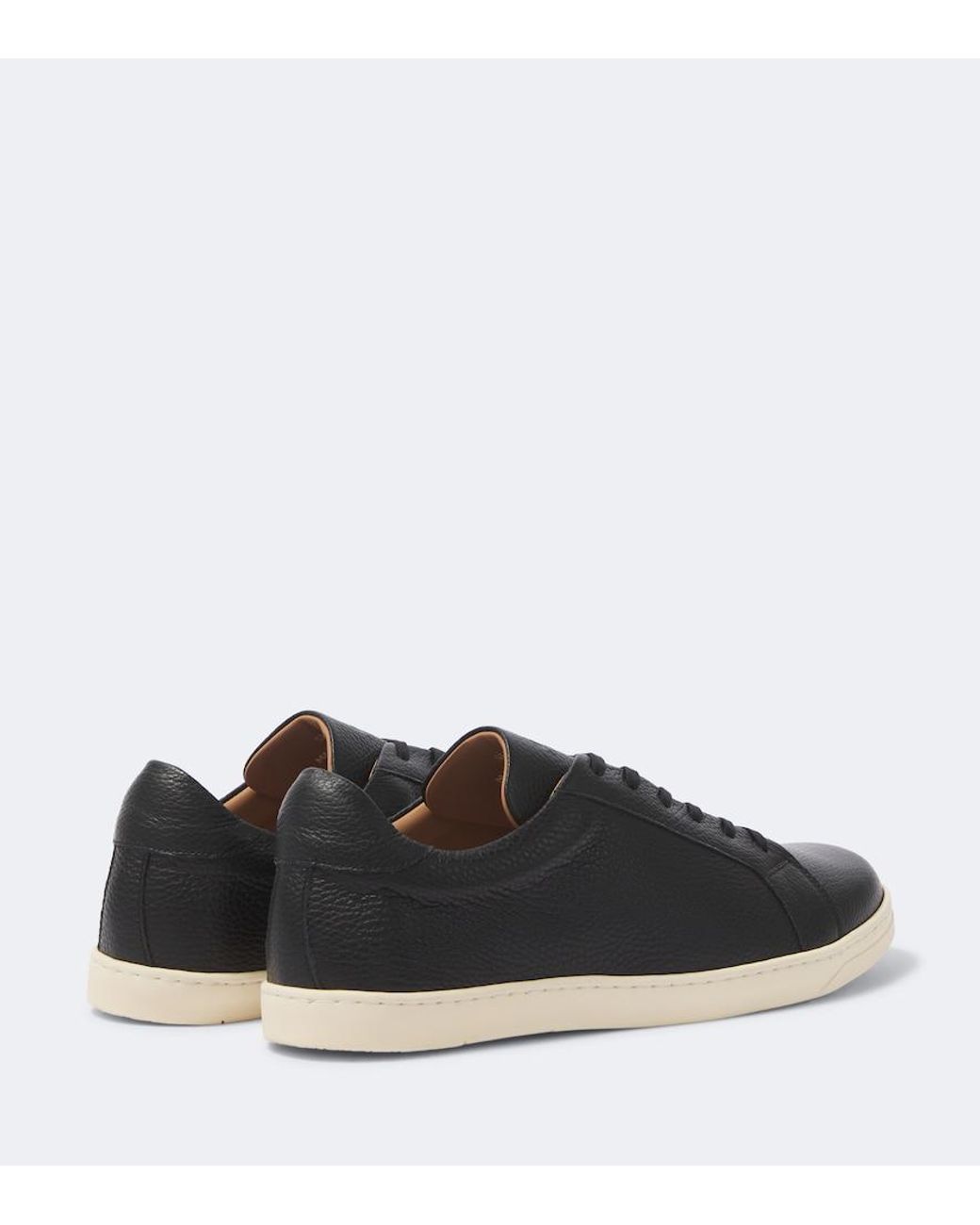 George Cleverley Black Jack Iii Croc-Effect Leather Sneakers for men