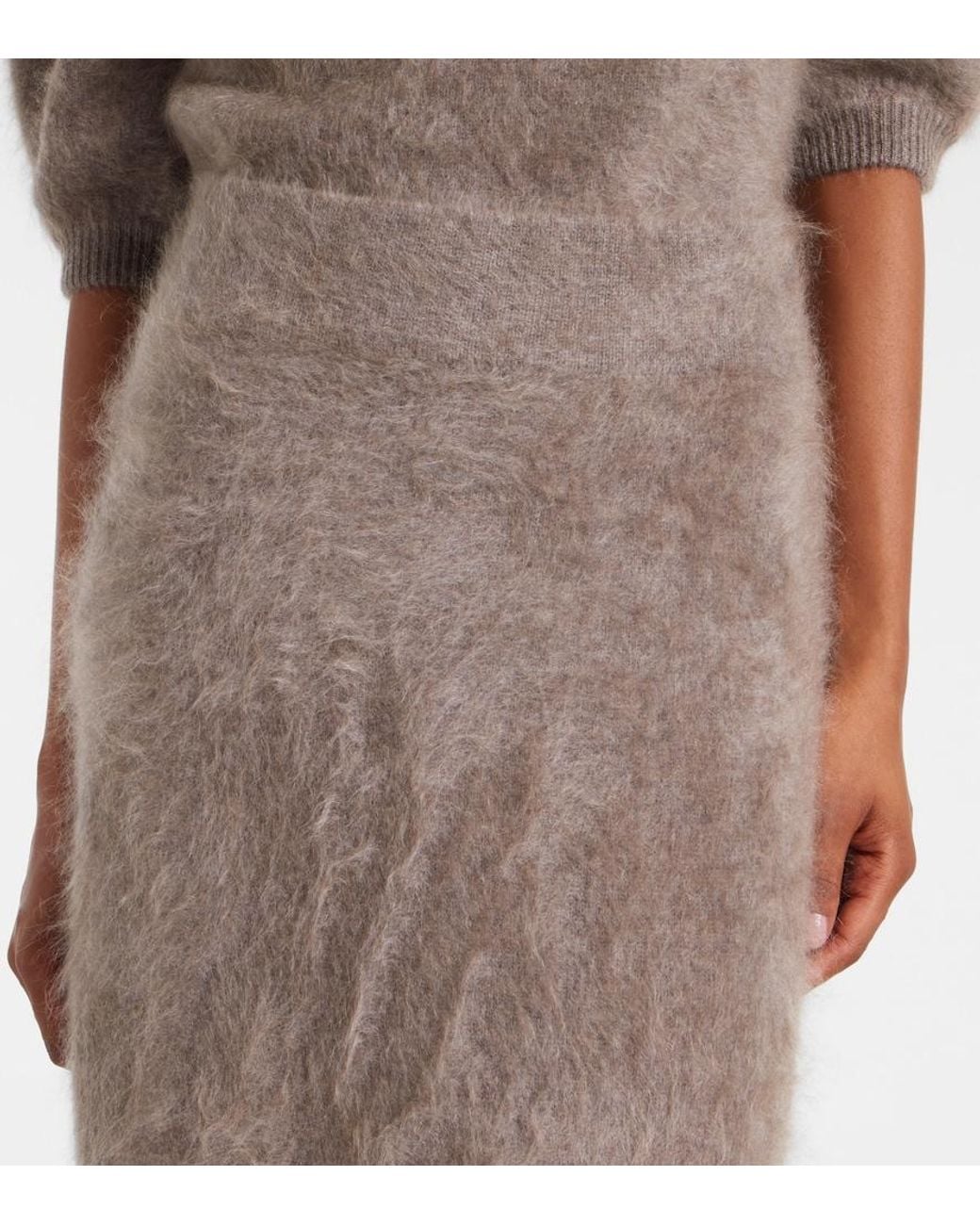 Lisa Yang Brown Asta Cashmere Maxi Skirt