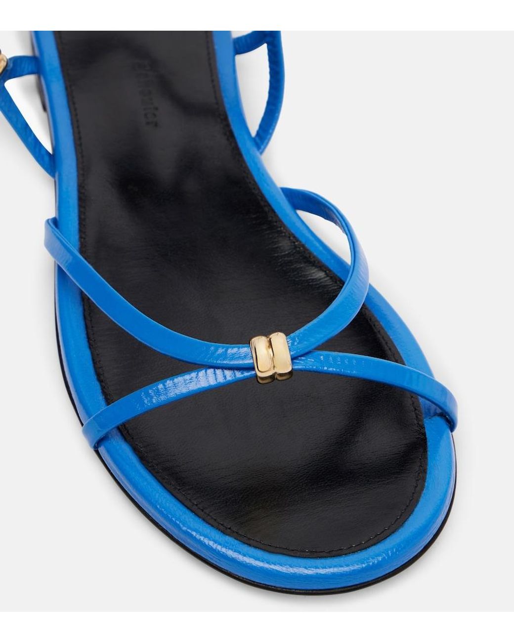 Proenza Schouler Blue Coil Leather Sandals