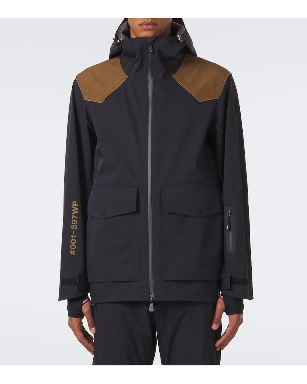 Moncler Blue Vernon Hooded Ski Jacket for men