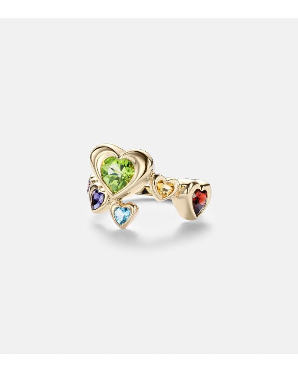 Roxanne First White 14Kt Ring With Sapphires