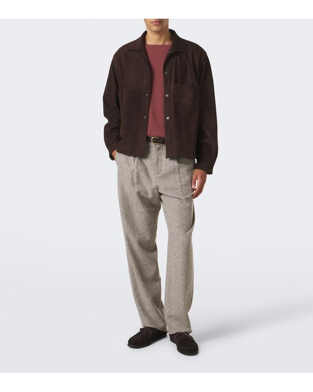 STÒFFA Red Cashmere T-Shirt for men