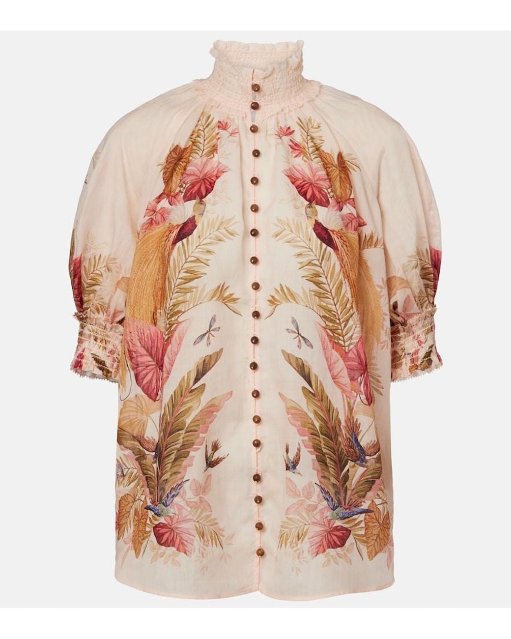 Zimmermann Natural Ascension Printed Blouse