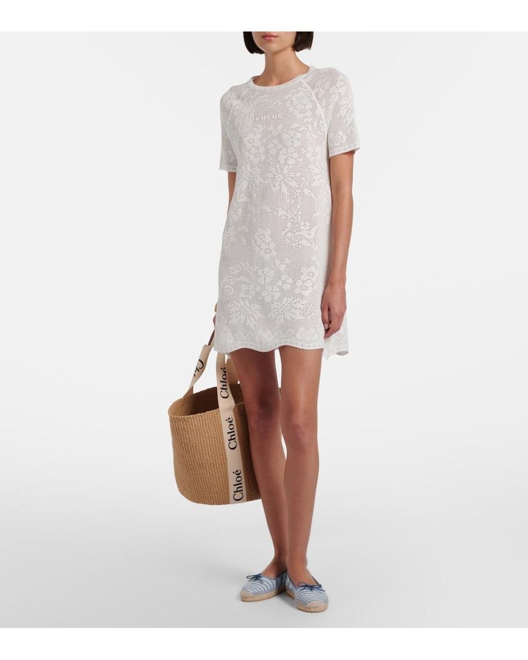 Chloé Natural X Mifuko Woody Large Raffia Tote
