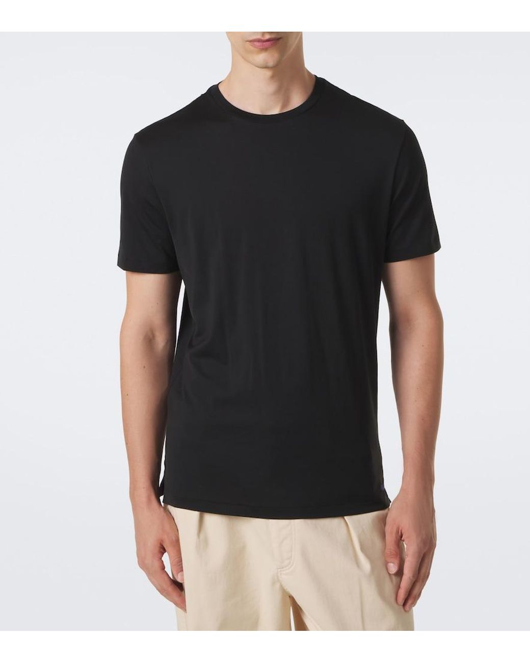 Ralph Lauren Black Cotton Jersey T-Shirt for men