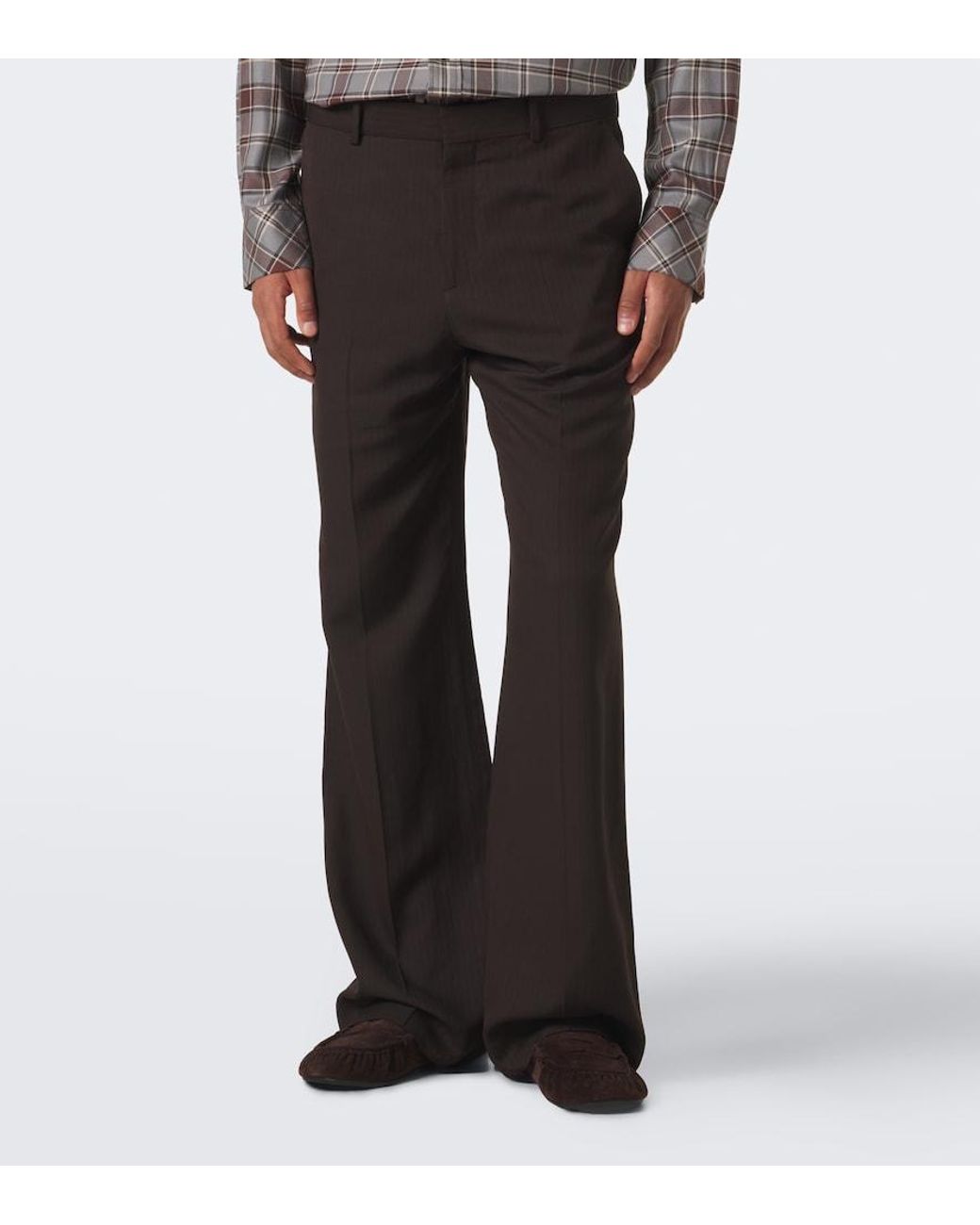 Pantaloni Regular di Acne in Black da Uomo
