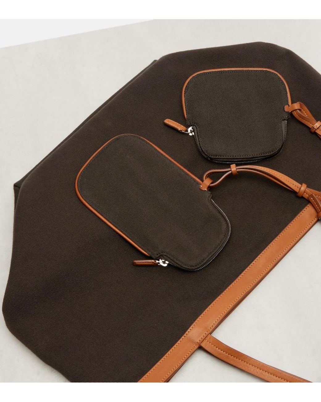 The Row Black Park Three Stitch Reversible Canvas Tote Bag