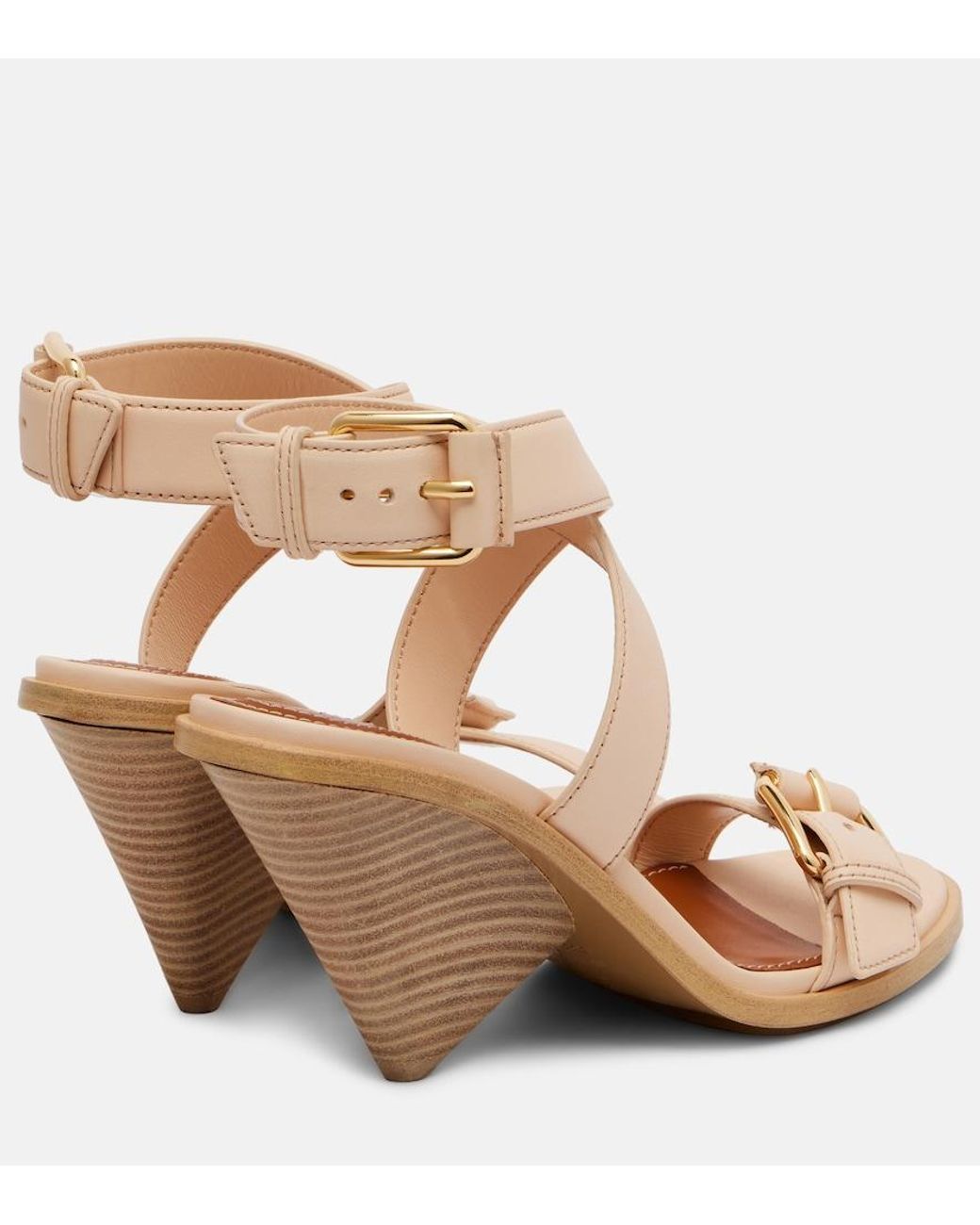 Zimmermann Brown Orla 85 Leather Sandals