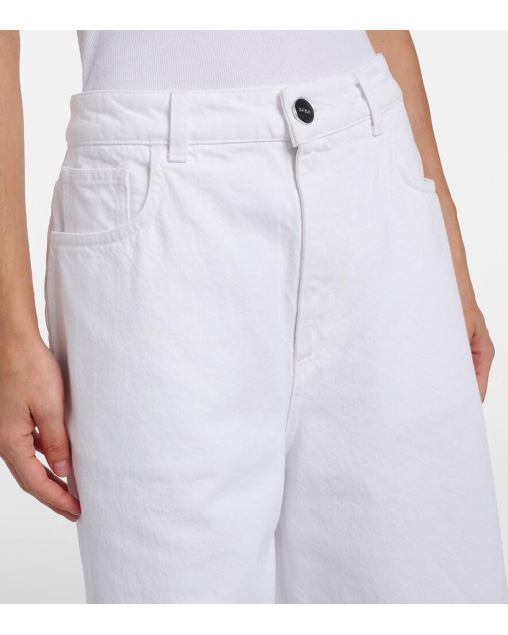 Rohe White Capri-Jeans