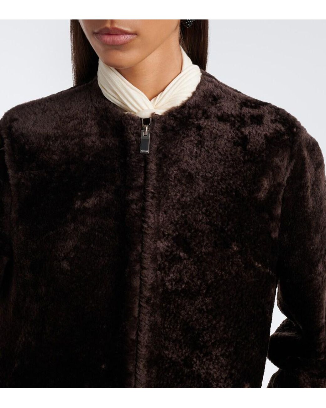 Totême Black Shearling Jacket