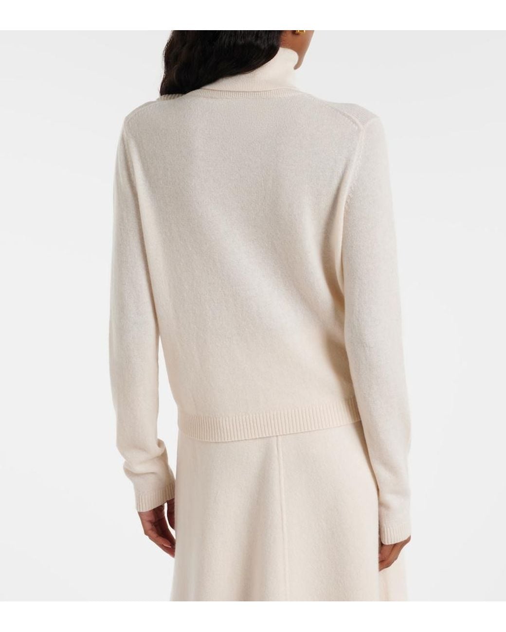 Jardin Des Orangers White Floral-Applique Wool And Cashmere Sweater