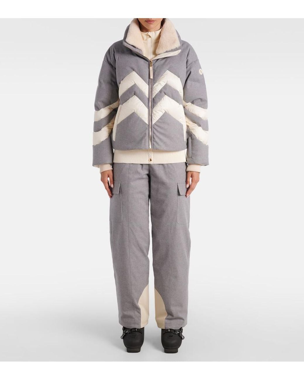 Bogner Gray Valea Down Ski Jacket