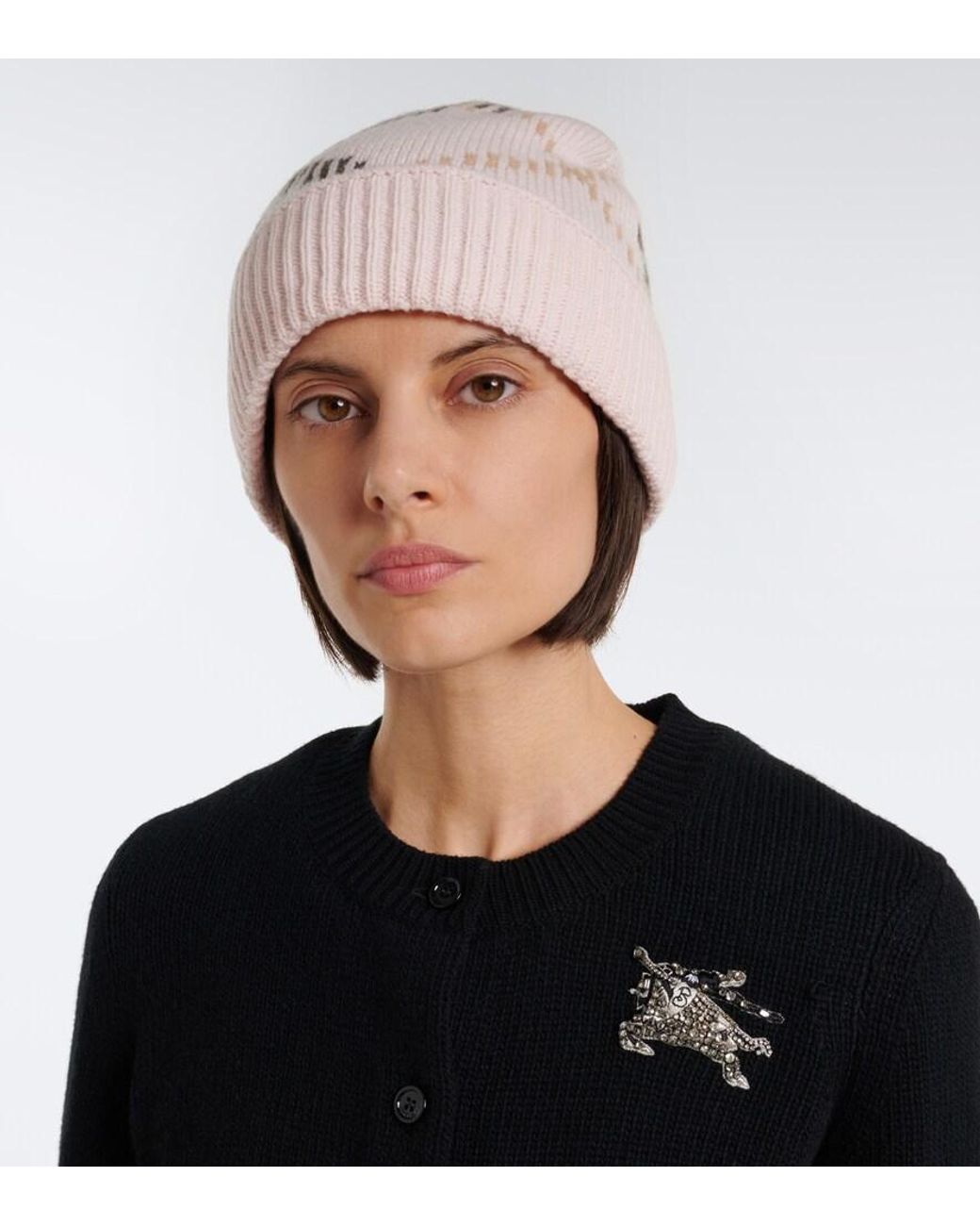 Berretto Check di Burberry in Pink