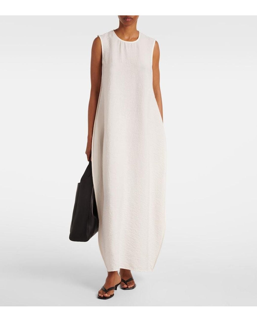 Rohe White Silk-Blend Maxi Dress
