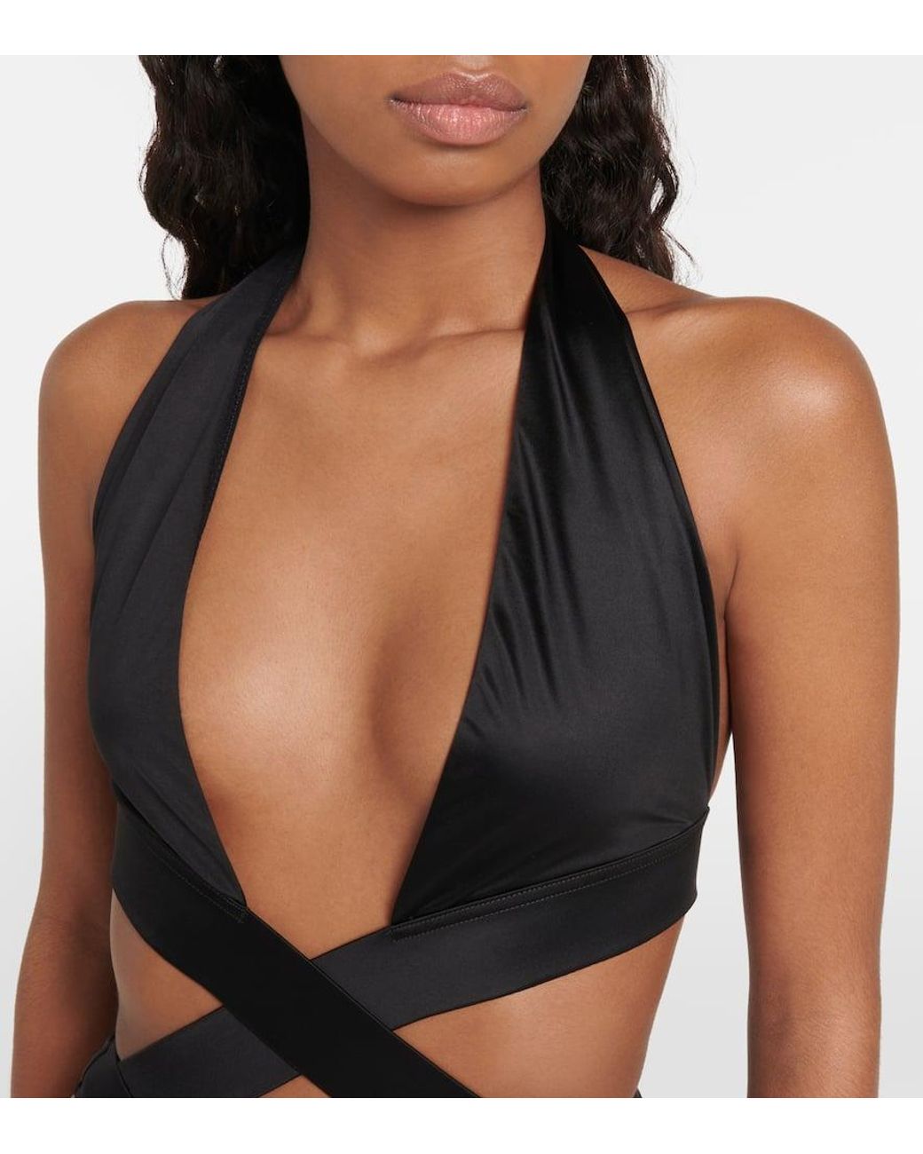Versace Black 'Medusa' One Piece Swimsuit
