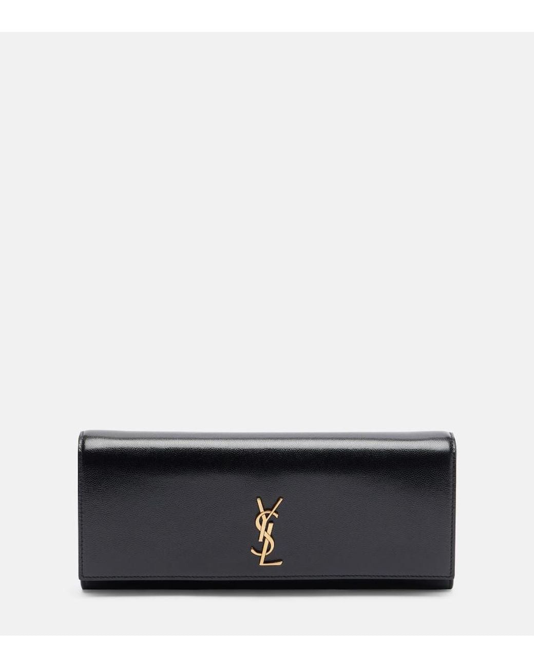 Saint Laurent Black Kate Leather Clutch