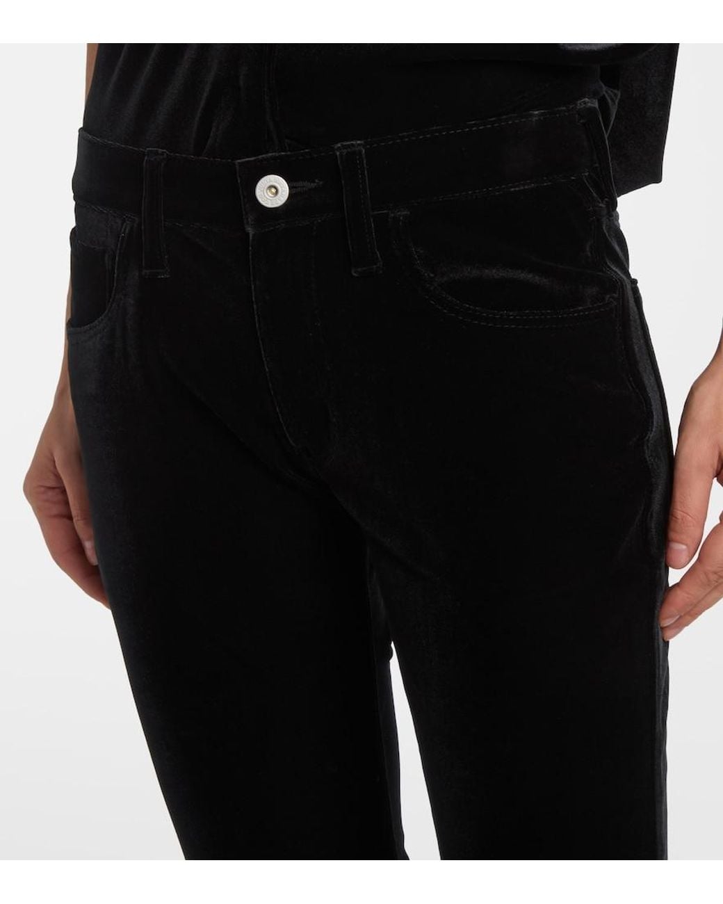 Junya Watanabe Black High-Rise Flared Pants